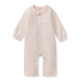 Burt's Bees Muslin Collar Infant Girl Jumpsuit