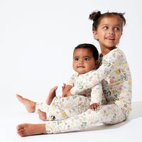 Bellabu Bear Fall Floral Bamboo Convertible Footie