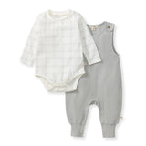 Burt's Bees Plaid Infant Boy Jumpsuit & Bodysuit Set