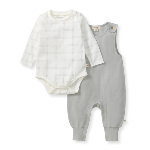 Burt's Bees Plaid Infant Boy Jumpsuit & Bodysuit Set