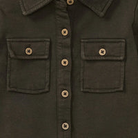 Burt's Bees Button Down Jumpsuit Shadow