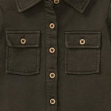Burt's Bees Button Down Jumpsuit Shadow