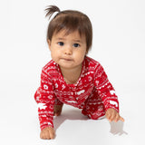 Bellabu Bear Polar Isle Red Bamboo Convertible Footie