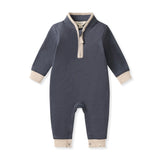 Burt's Bees Quarter Zip Jumpsuit Grey