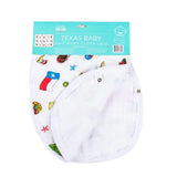 Little Hometown Texas Burp Cloth and Bib Combo