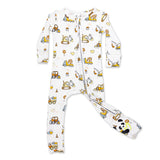 Bellabu Bear Love Trucks Bamboo Convertible Footie