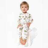 Bellabu Bear Fall Vibes Bamboo Convertible Footie