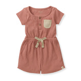 Burt's Bees Organic Girl Waffle Romper