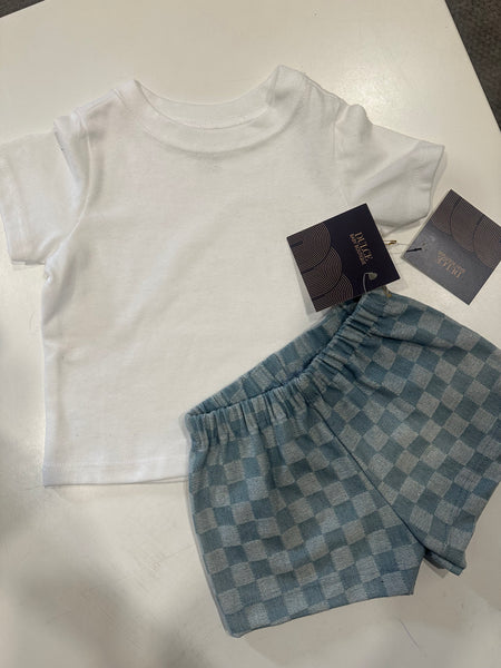 Dulce Tee and Denim Short Set