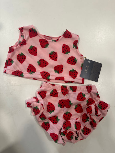 Dulce Strawberry Bloomers Set