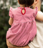 Burt's Bees Red Stripe Romper