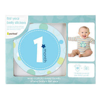 Pearhead Blue Baby Milestone Stickers