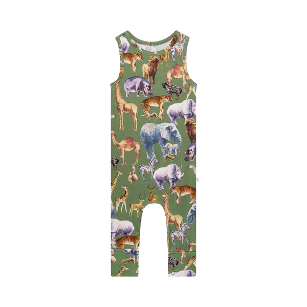 Posh Peanut Safari Racerback Romper