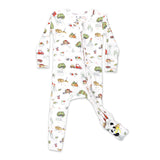 Bellabu Bear Fall Vibes Bamboo Convertible Footie