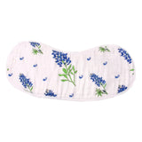 Little Hometown Bluebonnets Burp Cloth and Bib Combo