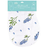 Little Hometown Bluebonnets Burp Cloth and Bib Combo
