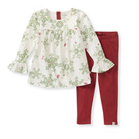 Burt's Bees Holiday Snowflakes Organic Tunic & Pants Set