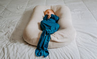 Three LIttle Tots Knotted Gown Blue