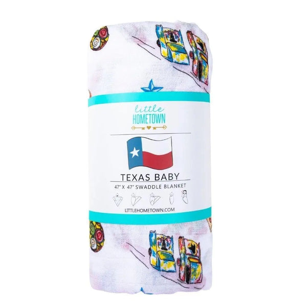 Little Hometown Texas Baby Blanket