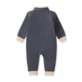 Burt's Bees Quarter Zip Jumpsuit Grey