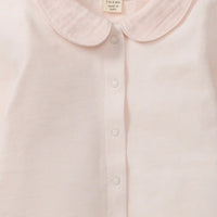 Burt's Bees Muslin Collar Infant Girl Jumpsuit