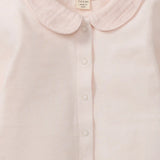 Burt's Bees Muslin Collar Infant Girl Jumpsuit