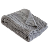 Burt's Bees Cable Knit Stroller Blanket (Grey)