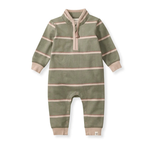 Burt's Bees Holland Stripe Infant Jumpsuit