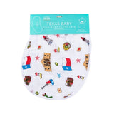 Little Hometown Texas Burp Cloth and Bib Combo