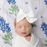 Little Hometown Bluebonnets Baby Blanket