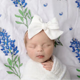 Little Hometown Bluebonnets Baby Blanket