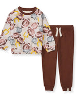 Burt's Bees Football Season Sweatshirt and Pants Set