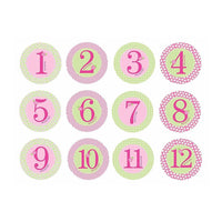 Pearhead Pink Baby Milestone Stickers