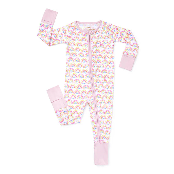 Little Sleepies Pastel Rainbows Zippy