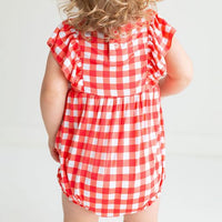 Posh Peanut Flutter Sleeve Bubble Romper Polly