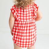 Posh Peanut Flutter Sleeve Bubble Romper Polly