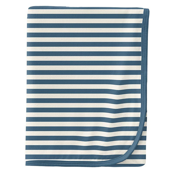 Kickee Pants Nautical Stripe Swaddling Blanket