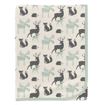 Kickee Pants Natural Forest Animals Swaddling Blanket