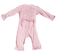 Kickee Pants- Classic Ruffle Coverall Lotus