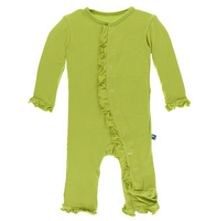 Kickee Pants- Classic Ruffle Coverall Meadow