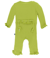 Kickee Pants- Classic Ruffle Coverall Meadow