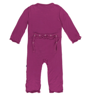 Kickee Pants- Classic Ruffle Coverall Orchid