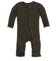 Kickee Pants- Basic Coverall Bark