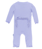 Kickee Pants- Muffin Ruffle Coverall Lilac