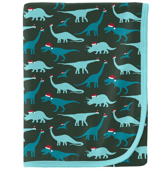 Kickee Pants Santa Dinos Swaddle