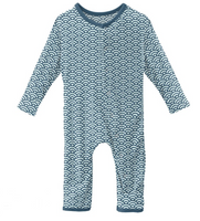 Kickee Pants Fresh Air Waves Coverall with Zipper
