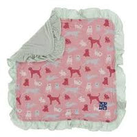 Print Ruffle Lovey (Strawberry Domestic Animals - One Size)