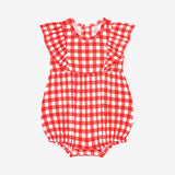 Posh Peanut Flutter Sleeve Bubble Romper Polly