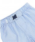 RuggedButts-Cornflower Blue Gingham Swim Trunks