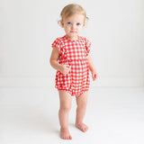 Posh Peanut Flutter Sleeve Bubble Romper Polly